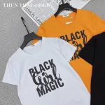 Áo thun thái nữ cổ tròn form suông in chữ Black Girl Magic
