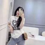 Áo thun thái nữ cổ tròn form suông in chữ Black Girl Magic