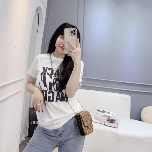 Áo thun thái nữ cổ tròn form suông in chữ Black Girl Magic