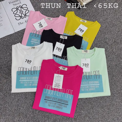 Áo thun thái nữ cổ tròn form suông in chữ Originality