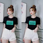 Áo thun thái nữ cổ tròn form suông in chữ Originality