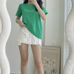Áo Thun Thái Nữ Cổ Tròn Form suông in chữ Be Skylish Nhiều Màu