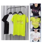 Áo thun thái nữ cổ tròn form suông in chữ Girl The Best