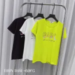 Áo thun thái nữ cổ tròn form suông in chữ Girl The Best