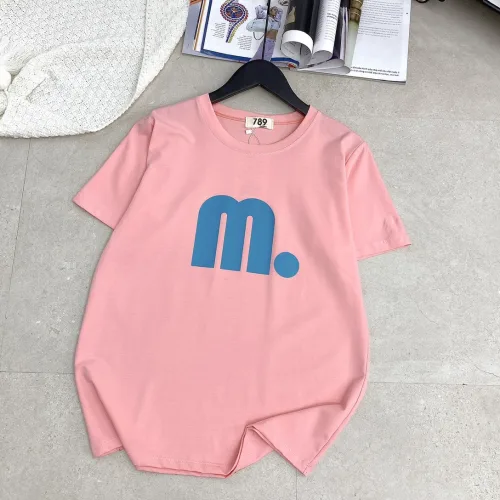 Áo thun thái nữ cổ tròn form suông in chữ M