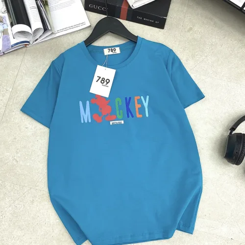 Áo thun thái nữ cổ tròn form suông in chữ Mickey