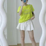 Áo Thun Thái Nữ Cổ Tròn Form suông in chữ Simple Beautyful Nhiều Màu