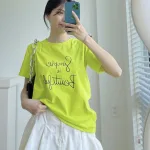 Áo Thun Thái Nữ Cổ Tròn Form suông in chữ Simple Beautyful Nhiều Màu