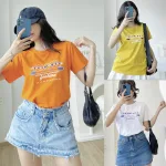 Áo Thun Thái Nữ Cổ Tròn Form suông in chữ Tokyo Nhiều Màu