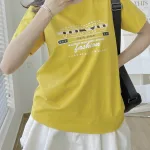 Áo Thun Thái Nữ Cổ Tròn Form suông in chữ Tokyo Nhiều Màu