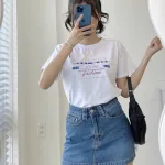 Áo Thun Thái Nữ Cổ Tròn Form suông in chữ Tokyo Nhiều Màu