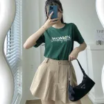 Áo Thun Thái Nữ Cổ Tròn Form suông in chữ Women Nhiều Màu
