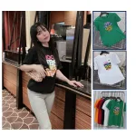 Áo thun thái nữ form suông chữ màu Cool Per