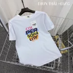 Áo thun thái nữ form suông chữ màu Cool Per
