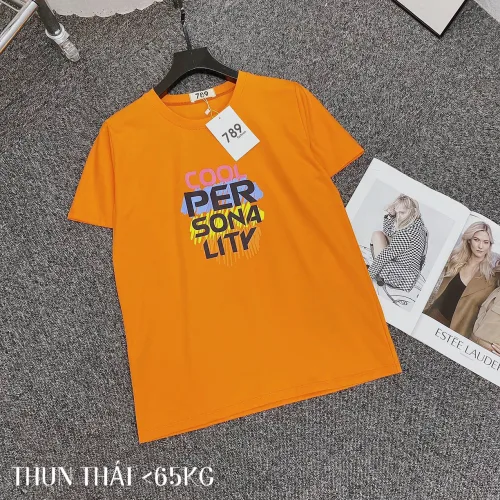 Áo thun thái nữ form suông chữ màu Cool Per