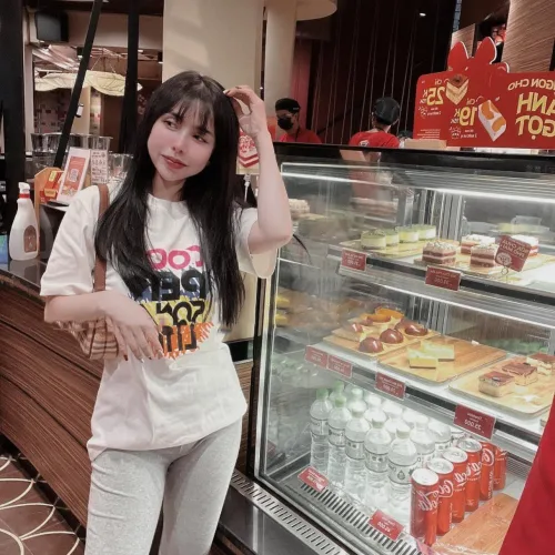 Áo thun thái nữ form suông chữ màu Cool Per