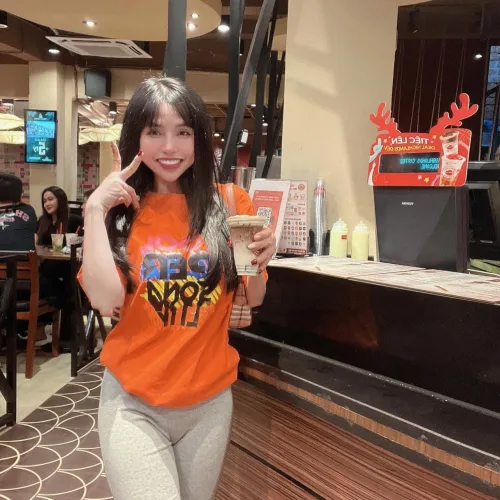Áo thun thái nữ form suông chữ màu Cool Per