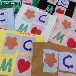 Áo thun thái nữ form rộng in logo màu