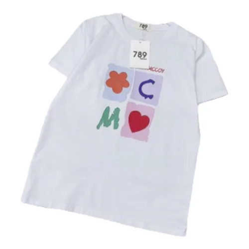 Áo thun thái nữ form rộng in logo màu
