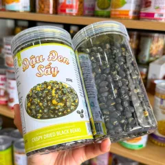 Đậu Đen Sấy - Đậu Đen Xanh Lồng Sấy Giòn 350g Hộp Pet