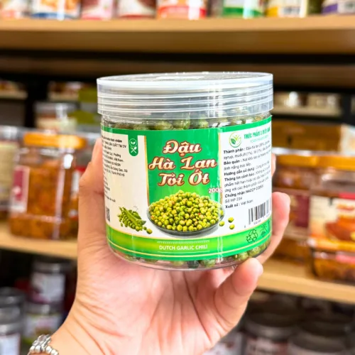 Đậu Hà Lan Tỏi Ớt Mini Thơm Ngon 200g - Hộp Pet
