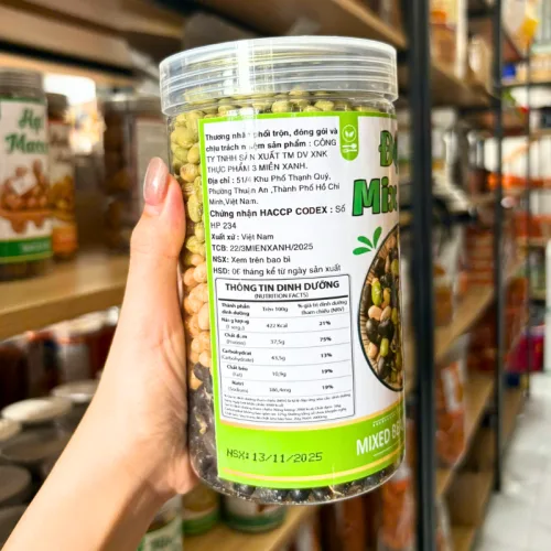 Đậu Mix 3 Vị Đậu Nành, Đậu Đen, Đậu Xanh Hộp Pet 400g
