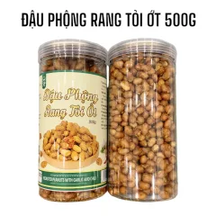 Đậu Phộng Rang Tỏi Ớt Thơm Ngon 500g - Hộp Pet