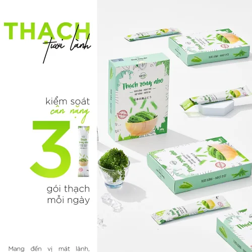 Ba gói thạch rong nho mỗi ngày lấy lại sắc vóc hoàn mỹ