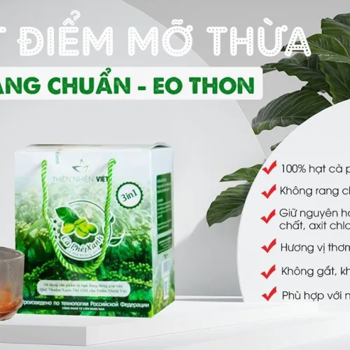BÁI BAI MỠ THỪA, CÓ NGAY DÁNG CHUẨN, EO THON VỚI CÀ PHÊ XANH