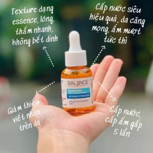Balance Active Formula Hyalurronic Deep Moisture Serum tăng khả năng cấp nước và đàn hồi mạnh mẽ cho da