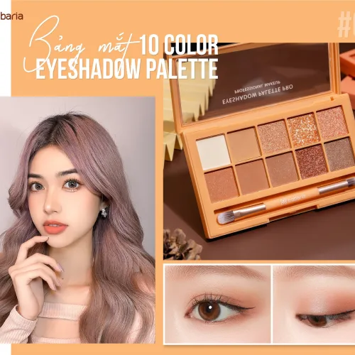 Bảng Phấn Mắt 10 Ô Habaria Pro 10 Color Eyeshadow Palette