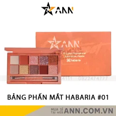 Bảng Phấn Mắt Habaria 10 Ô Màu