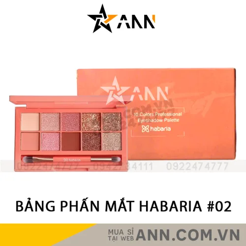 Bảng Phấn Mắt Habaria 10 Ô Màu