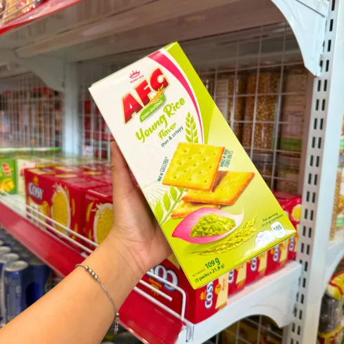 Bánh Afc Vị Cốm Non - Bánh Kinh Đô Afc Dinh Dưỡng 109g (5 Gói x 21,8g)