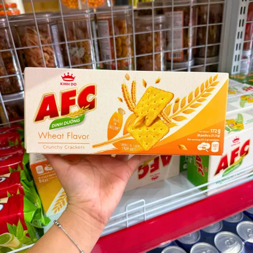 Bánh Afc Vị Lúa Mì - Bánh Kinh Đô Afc Dinh Dưỡng 172g (8 Gói x 21,5g)