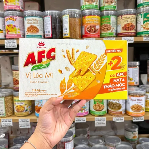 Bánh Afc Vị Lúa Mì - Bánh Kinh Đô Afc Dinh Dưỡng 215.6g (10 Gói)
