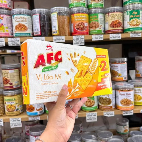 Bánh Afc Vị Lúa Mì - Bánh Kinh Đô Afc Dinh Dưỡng 215.6g (10 Gói)