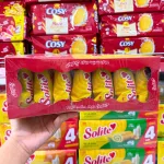 Bánh Bông Lan Cuộn Solite Vị Dâu Hộp Giấy Lớn 396g