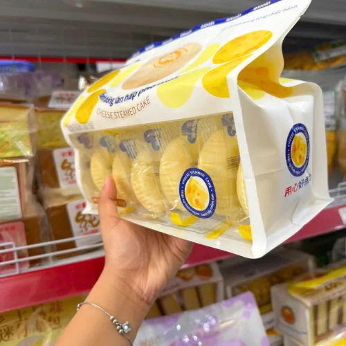 Bánh Bông Lan Hấp Phô Mai AXIQIN 7 Cái 360g