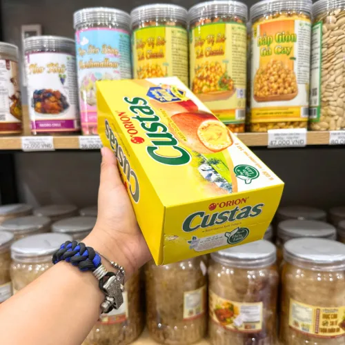 Bánh Bông Lan ORION CUSTAS Kem Trứng Nhân Kem 141g