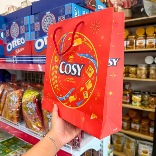 Bánh Cosy Kinh Đô - Bánh Quy Bơ Thập Cẩm Socola 315g (21 Gói x 15g) - (Kèm Túi)
