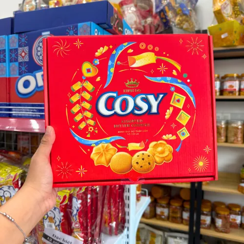 Bánh Cosy Kinh Đô - Bánh Quy Bơ Thập Cẩm Socola 315g (21 Gói x 15g) - (Kèm Túi)