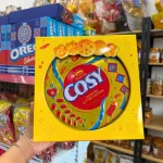 Bánh Cosy Quy Bơ Thập Cẩm Vị Bơ Sữa - Bánh Kinh Đô Cosy Bơ Sữa Hộp Thiếc Tròn Vàng 390Gr - Kèm Túi