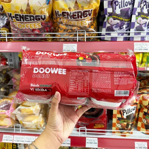 Bánh Donut Dowee Vị Socola Gói 12 Cái 348g