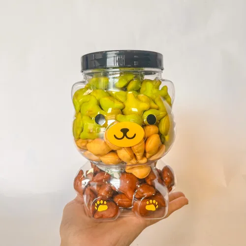 Bánh Gấu Mix 3 Vị Thơm Ngon 500g - Hộp Gấu Lớn