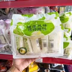 Bánh Mì Sữa Chua Sầu Riêng HESHAN 360g - Bánh Sữa Chua Ông Già Mini (Bịch 20 Gói)