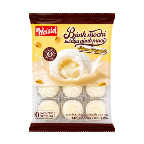 Bánh Mochi Phủ Dừa Weisiel Vị Sữa Đậu Nành Muối 180g