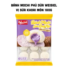 Bánh Mochi Phủ Dừa Weisiel Vị Sữa Khoai Môn 180g