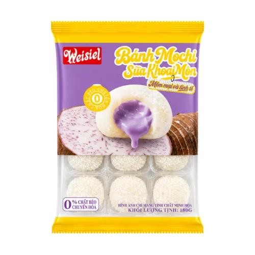 Bánh Mochi Phủ Dừa Weisiel Vị Sữa Khoai Môn 180g