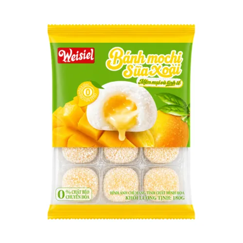 Bánh Mochi Phủ Dừa Weisiel Vị Sữa Xoài 180g